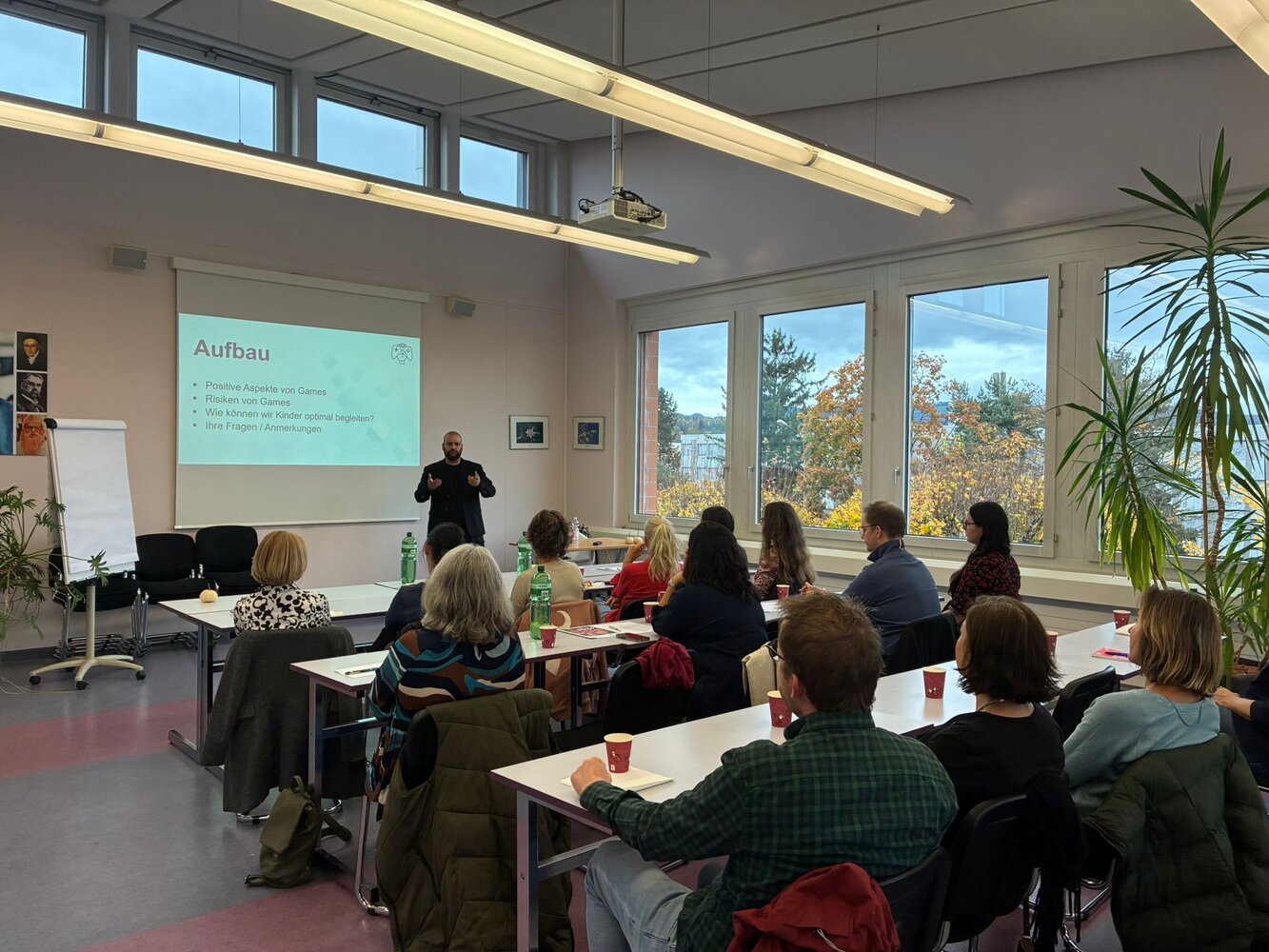 Wie Games positive Wirkungen entfalten können, erklärte Dr. Florian Lippuner